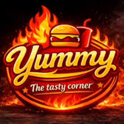Yummy - The Tasty Corner logo.